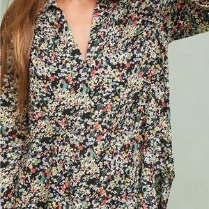 Maeve Anthropologie Matilda Ditsy  Floral Print Women's Top S